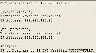 DNS verify screenshot