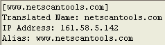 simple query screenshot
