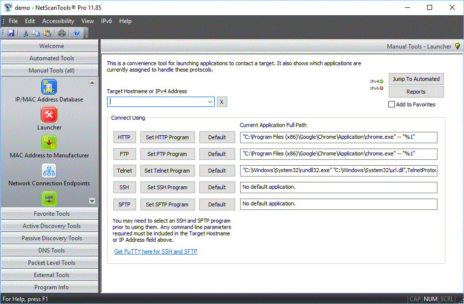 Application Launcher Screenshot