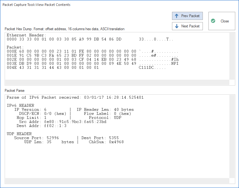 ubnt packet capture tool help