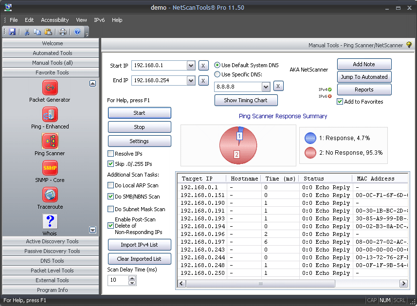 Ping Scanner Tool