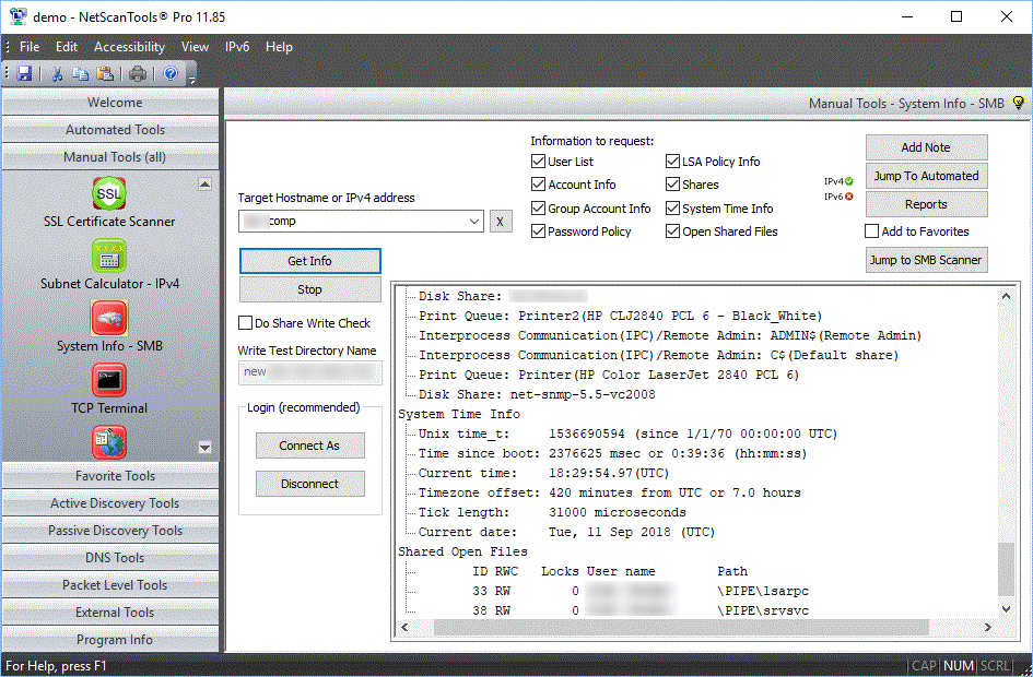 System Info - SMB Screenshot 3